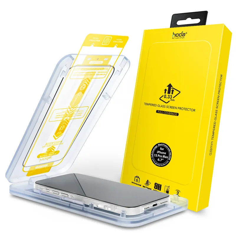 Tempered Glass Screen Protector for iPhone 15 Pro/Pro Max