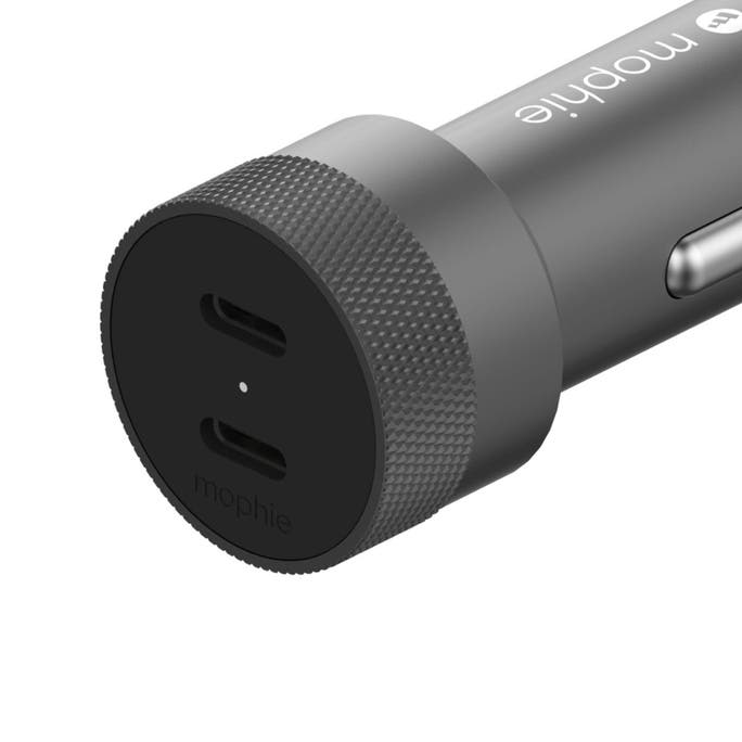 mophie dual USB-C car charger - Storming Gravity