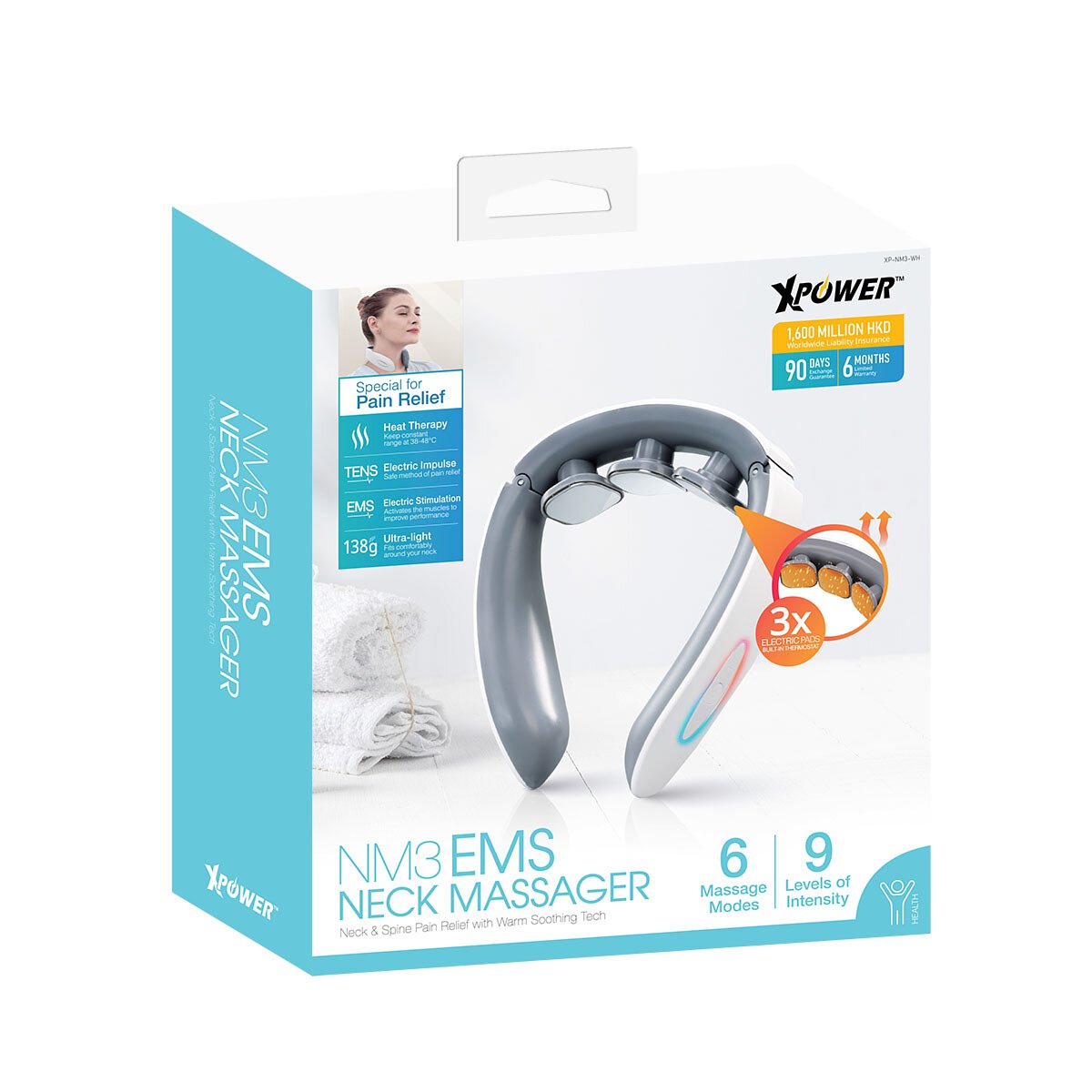 XPower NM3 EMS Neck Massager - Storming Gravity