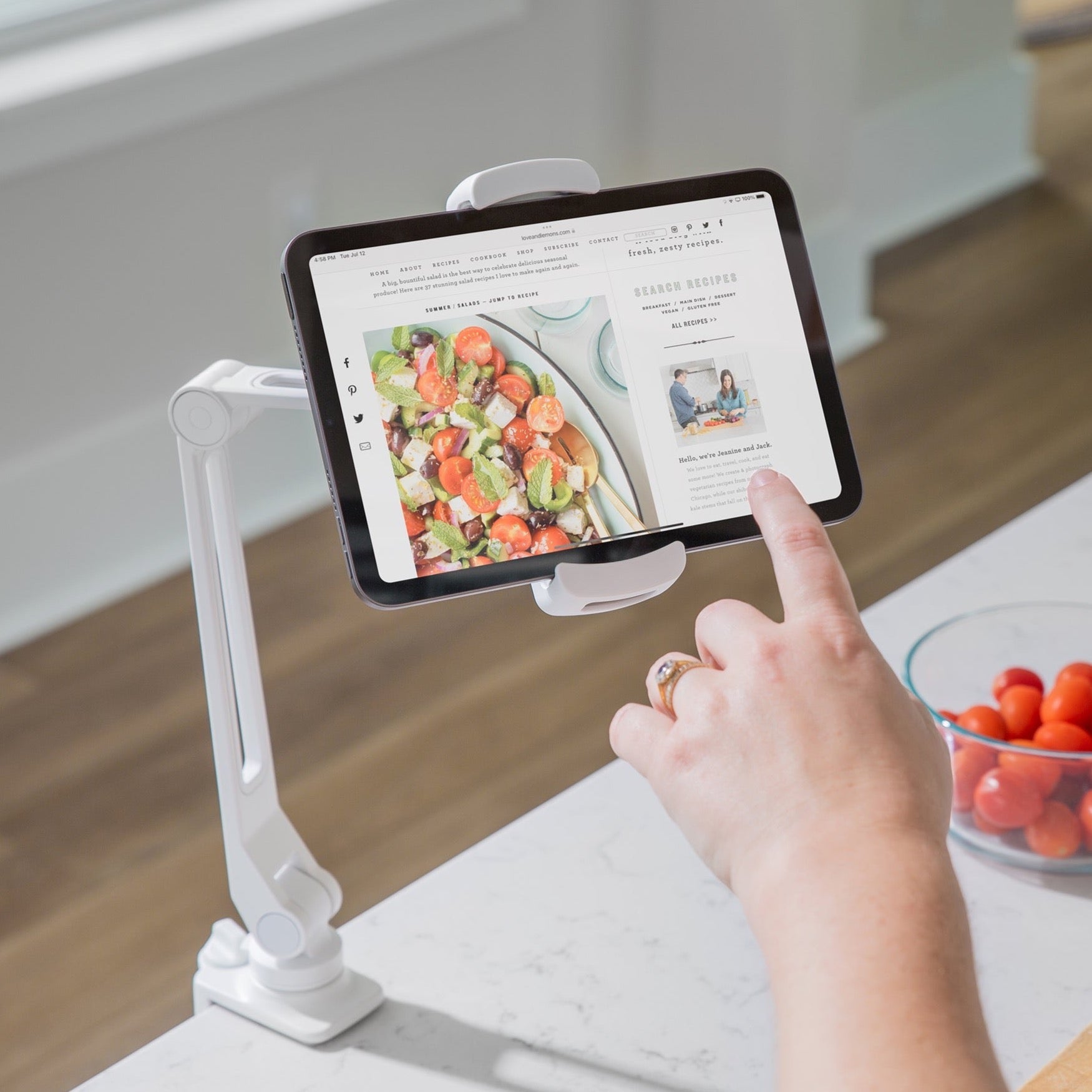 HoverBar Duo - Long Arm Tablet Holder on Desk (2nd Gen) - Storming Gravity
