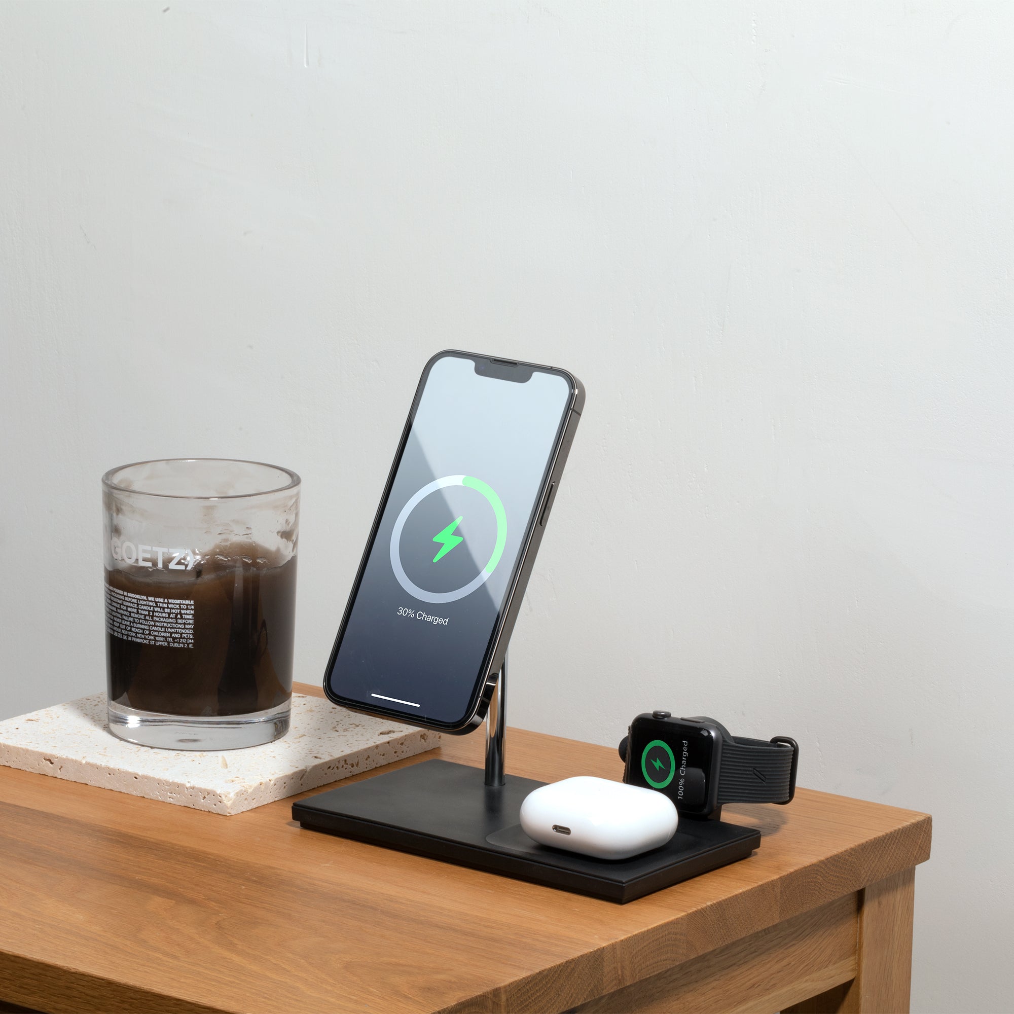 Snap 3-IN-1 Magnetic Wireless Charger - Native Union - Storming Gravity