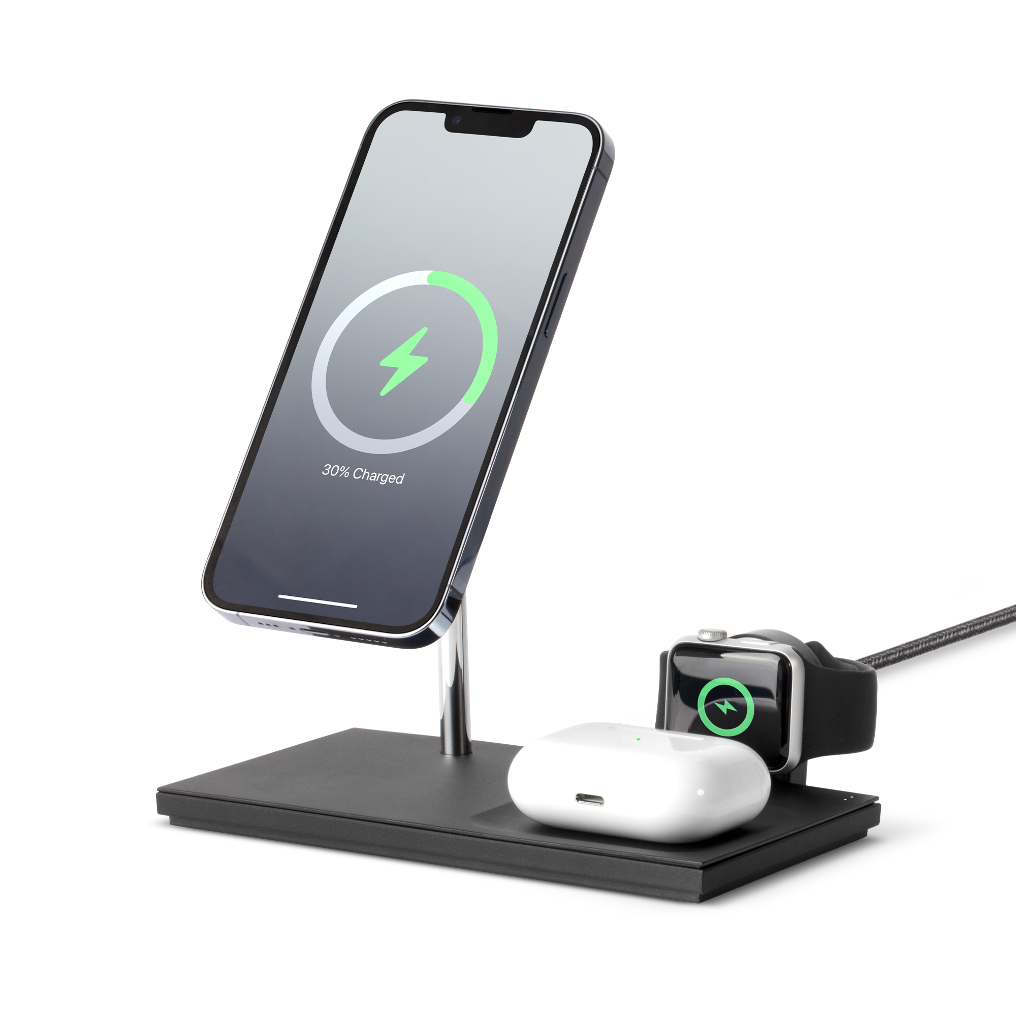 Snap 3-IN-1 Magnetic Wireless Charger - Native Union - Storming Gravity