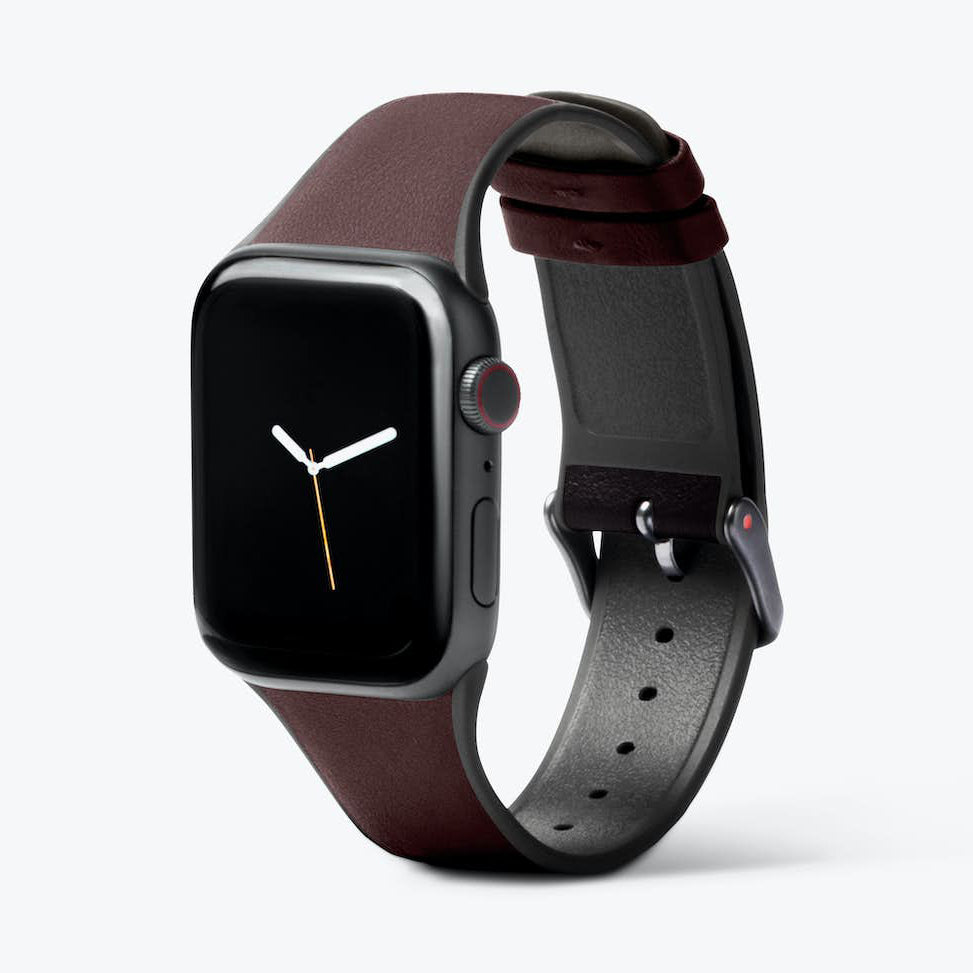 Bellroy Apple Watch Strap | Smooth Leather Band Strap - Storming Gravity