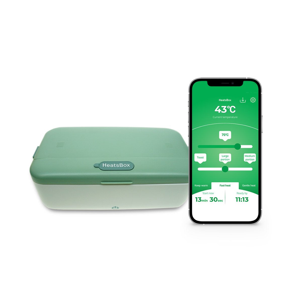 Inspire Ecoware Heatsbox, Smartphone Controlled Self Heating Hot