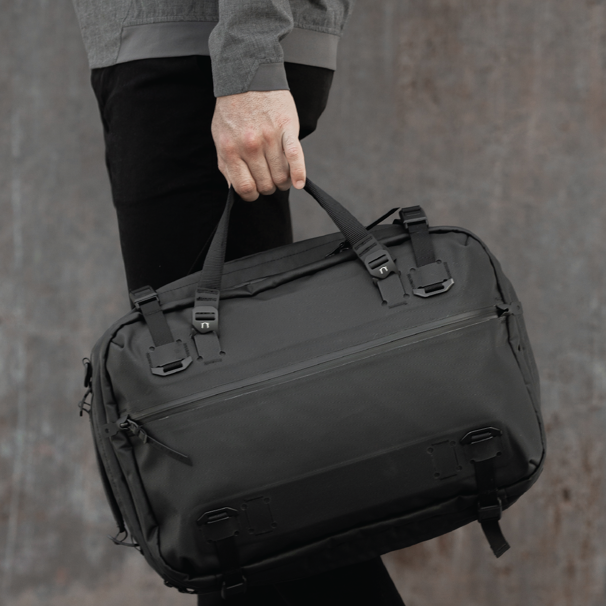 Black Ember Forge | 20-30L Expandable 3-Way Commuter Pack - Storming Gravity