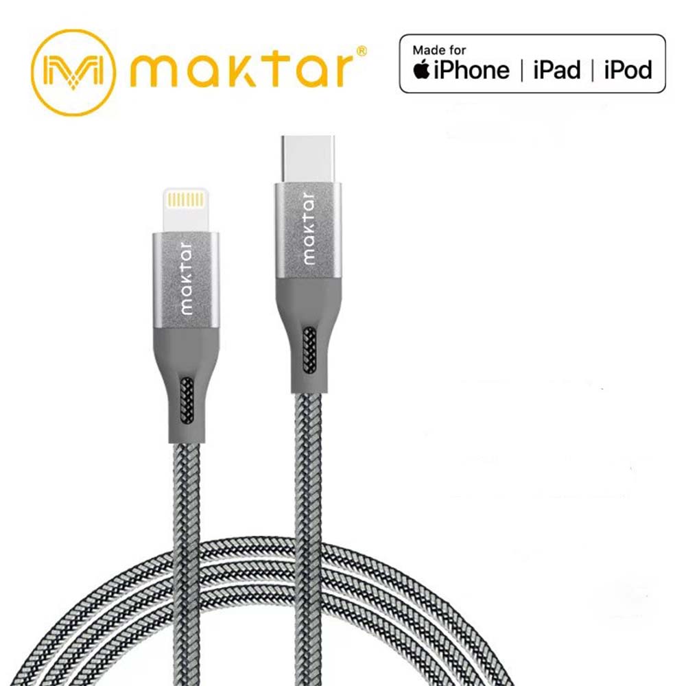 Maktar MFi Lightning / USB-C Cable - Storming Gravity
