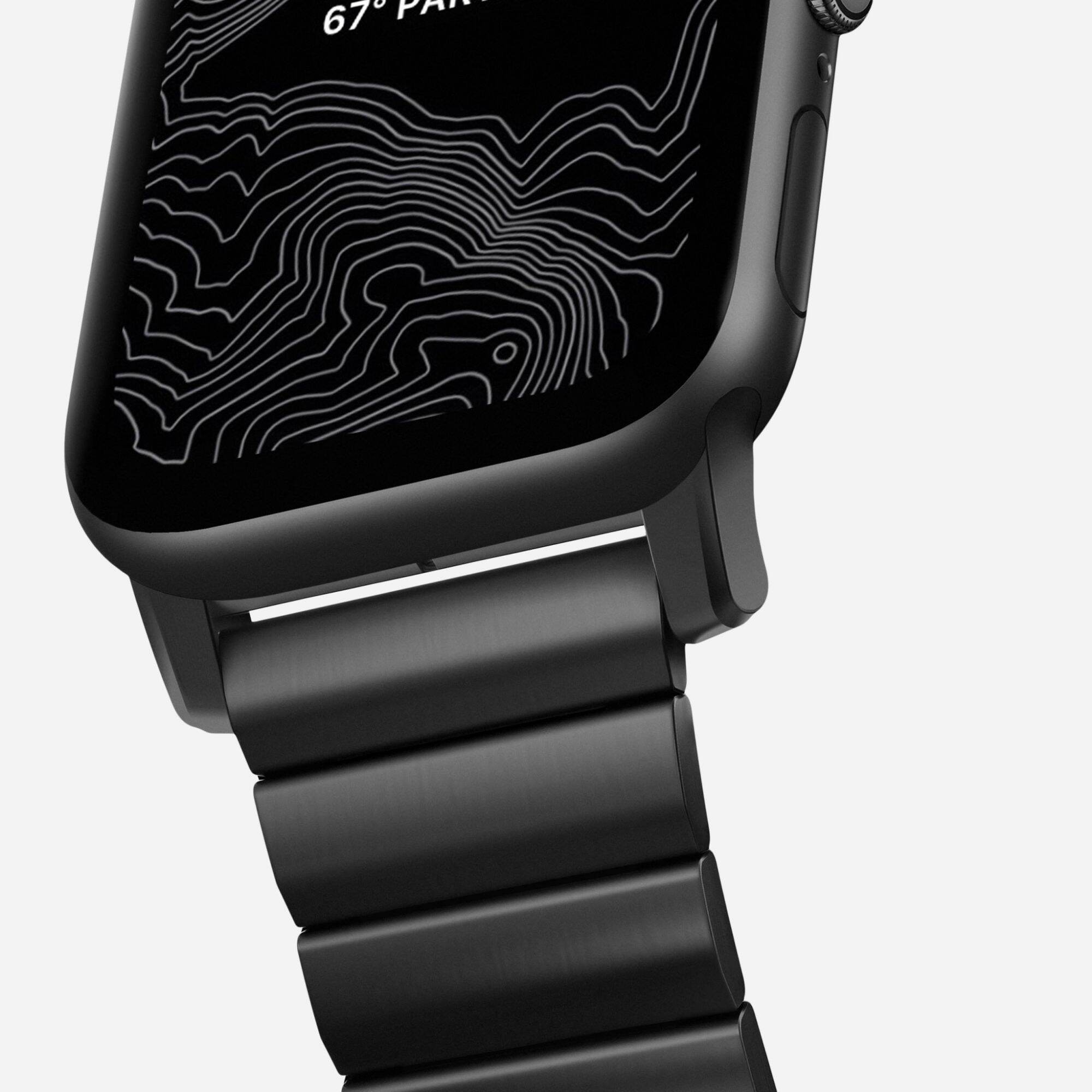 Nomad Steel Band for Apple Watch (for Apple Watch Series 2 to 7) - Storming Gravity