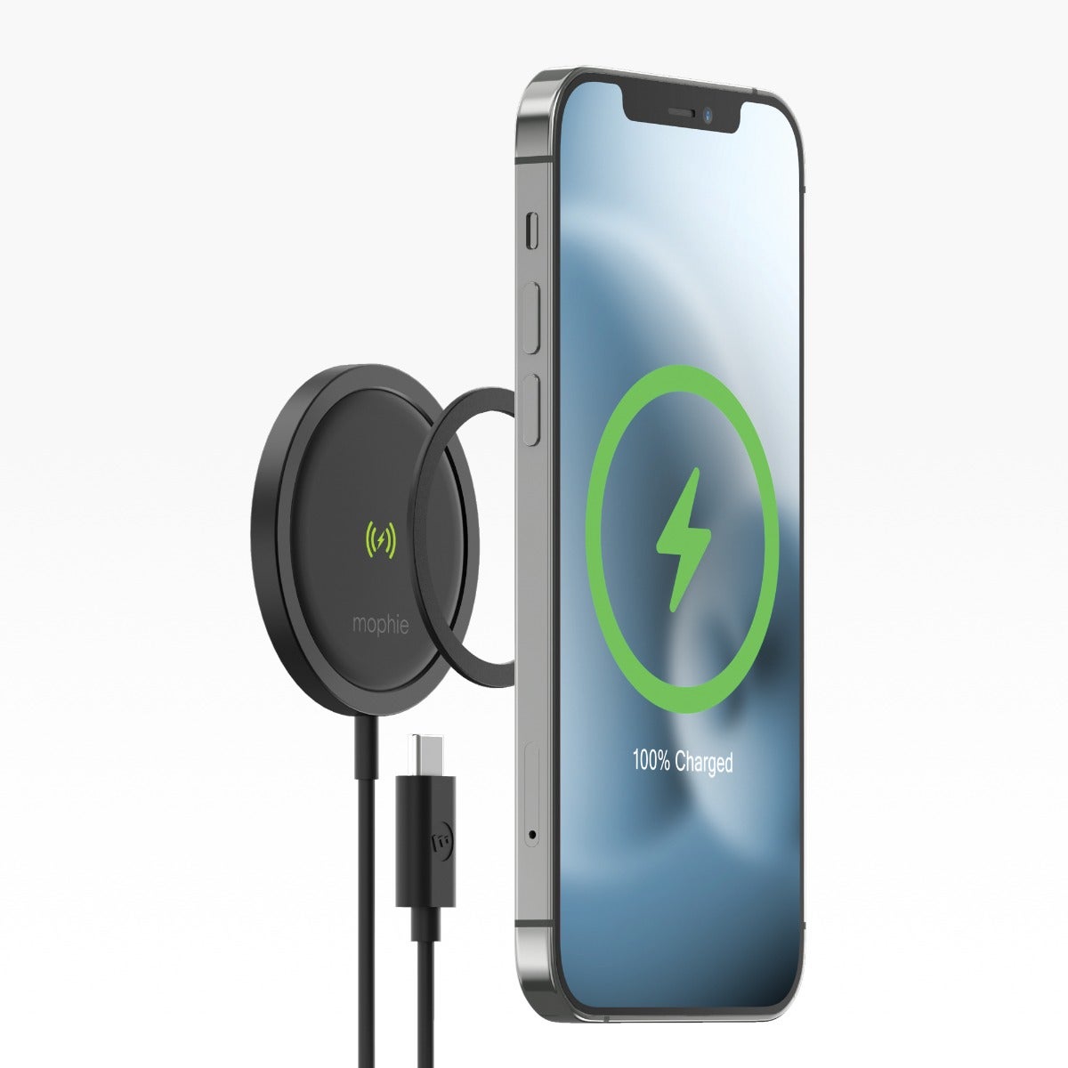 snap+ 15W wireless charger - Mophie (MagSafe Compatible) - Storming Gravity