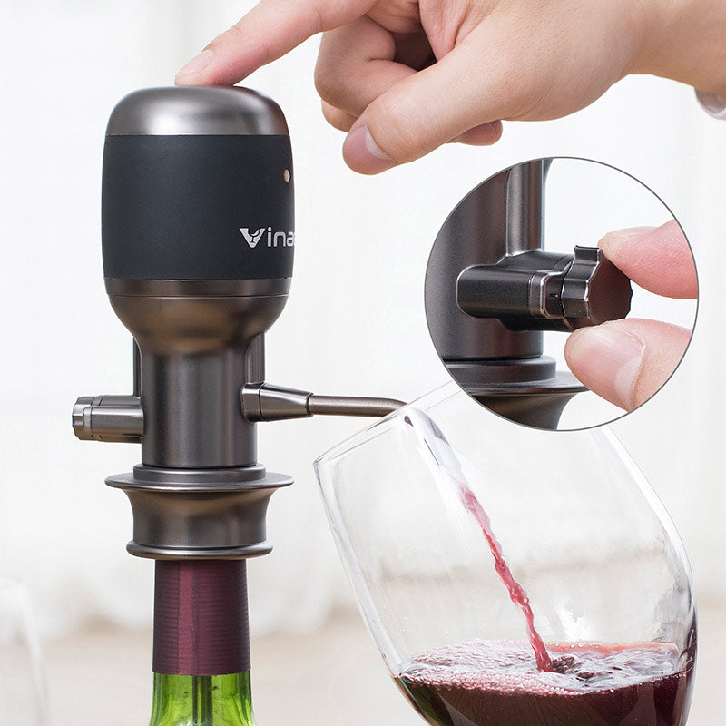 Vinaera Pro (Gen. 2) - Adjustable Electric Wine Aerator - Storming Gravity