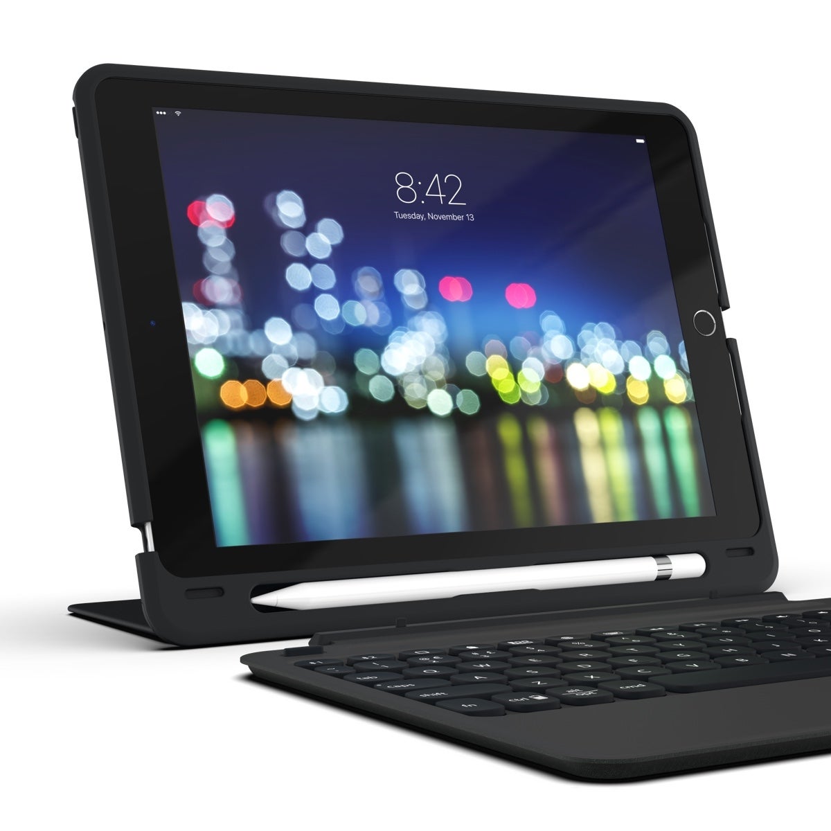 Slim Book Go Keyboard & Detachable Case for iPad 9.7" and 10.2" - Storming Gravity